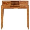 vidaXL Writing Desk with Drawers Solid Wood 88x50x90 cm