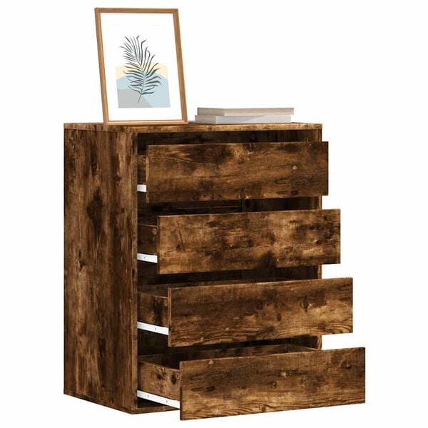 vidaXL Corner Chest of Drawers Old Wood 60x41x76 cm Engineered Wood
