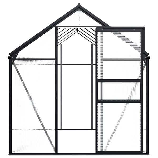 vidaXL Greenhouse Anthracite Aluminium 7.03 m&sup2;