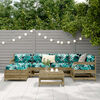 vidaXL 7 Piece Garden Sofa Set Impregnated Wood Pine