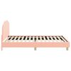 vidaXL Children's Bed Frame with Headboard Pink 90 x 200 cm