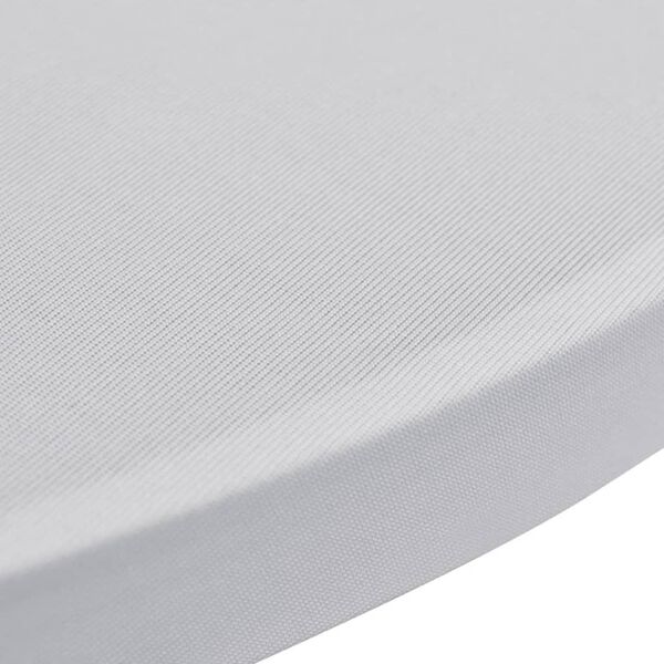 Standing Table Cover &Oslash;70cm White Stretch 2 pcs