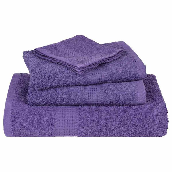 vidaXL Shower Towels "FROGN" 10 pcs Purple 70x140 cm 360 gsm