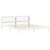 vidaXL Headboard with Shelves White 180 cm Solid Wood Pine