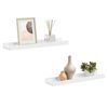 vidaXL Wall Shelves 2 pcs High Gloss White 40x9x3 cm