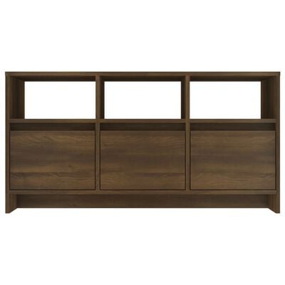 vidaXL TV Cabinet Brown Oak 102x37.5x52.5 cm Engineered Wood