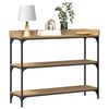 vidaXL Console Table with Shelf Artisan oak 100 x 30 x 80 cm