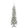 vidaXL Artificial Christmas Tree with 150 LEDs with Stand White 120 cm
