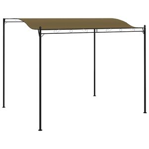 vidaXL Sunshade Awning 3x2,4 m Taupe 180 g/m&sup2;