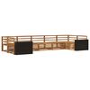 vidaXL Outdoor Sofa Set 7 pcs Natural
