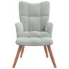 vidaXL Relaxing Chair 2 pcs Light Grey Velvet