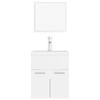 vidaXL Bathroom Furniture Set White Engineered Wood
