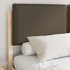 vidaXL Bed Frame with Upholstered Headboard Taupe 135 x 190 cm