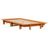 vidaXL Bed Frame without Mattress Wax Brown 100x200 cm Solid Wood Pine