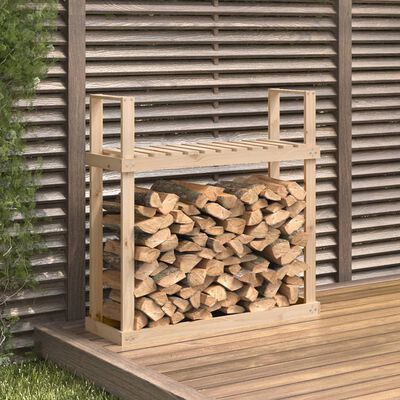 vidaXL Firewood Rack 110x35x108.5 cm Solid Wood Pine