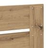vidaXL Bed Frame Artisian Oak 140 x 190 cm Solid Pine Wood