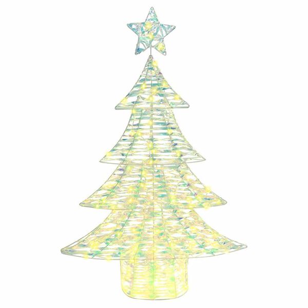 vidaXL Christmas Tree with 120 LEDs Warm white 120 cm PET