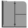 vidaXL Bi-Folding Shower Enclosure Dark Transparent 120 x 67 x 129 cm