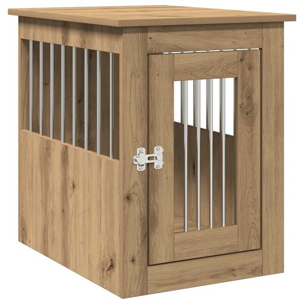 vidaXL Dog Crate Furniture Artisan Oak 45x62x59 cm Engineered Wood