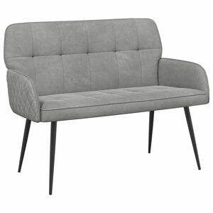 vidaXL 2 Seater Sofa with Metal Legs 2-Seater Light Grey Velvet