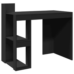 vidaXL Office Desk Black 103.5x56.5x94 cm Engineered Wood
