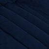 vidaXL Full Year Duvet Quilted Dark Blue 135 x 200 cm Microfiber