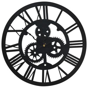vidaXL Wall Clock Black 30 cm Acrylic