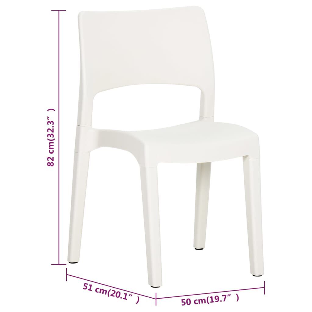 Ikea white plastic garden chairs discount