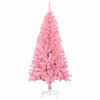 vidaXL Christmas Tree with 150 LEDs with Stand Pink 120 cm PVC