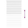 vidaXL Zebra Blind White 130x230 cm Fabric Width 125.9 cm Polyester
