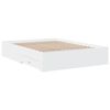 vidaXL Bed Frame with Drawers without Mattress White 120x200 cm