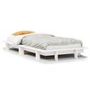 vidaXL Bed Frame without Mattress White 100x200 cm Solid Wood Pine