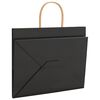 vidaXL Paper Bags 50 pcs with Handles Black 32x22x24 cm