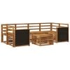 vidaXL Outdoor Sofa Set 7 pcs Natural Solid Acacia Wood