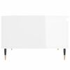 vidaXL Coffee Table High Gloss White 55x55x36.5 cm Engineered Wood