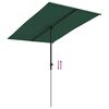 vidaXL Garden Parasol with Aluminium Pole 2x1.5 m Green