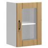 vidaXL Kitchen Wall Cabinet with Glass Door Lucca Artisan Oak