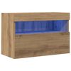 vidaXL TV Wall Cabinet Artisan oak 60 x 30 x 40 cm Engineered Wood