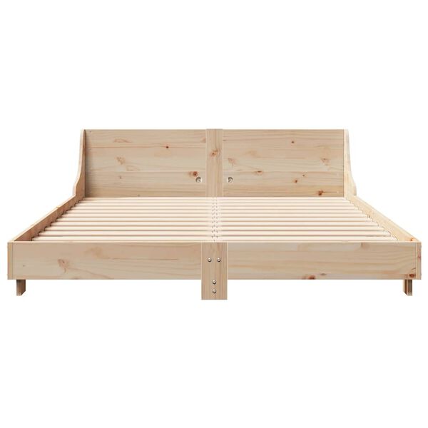 vidaXL Bed Frame without Mattress 160x200 cm Solid Wood Pine