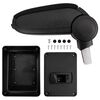 vidaXL Car Armrest for SKODA OCTAVIA (after 2014) Black 17x40x(31-49) cm ABS