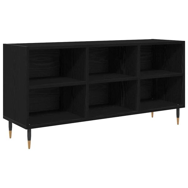 vidaXL TV Cabinet Black Oak 103.5 x 30 x 50 cm Engineered Wood
