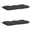 vidaXL Bench Cushions VIANEN 2 pcs 100% Polyester Anthracite