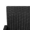 vidaXL Garden Bar Stools 2 pcs Black Poly Rattan