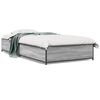 vidaXL Bed Frame without Mattress Grey Sonoma 75x190 cm