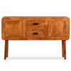 vidaXL Sideboard Solid Wood with Honey Finish 120x30x75 cm