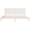 vidaXL Extra Long Bed Frame without Mattress White 180x210 cm Solid Wood