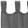 vidaXL Voile Curtains with Loops 2 pcs Dark Grey 140x245 cm