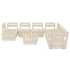 vidaXL 9 Piece Garden Pallet Lounge Set Impregnated Spruce Wood