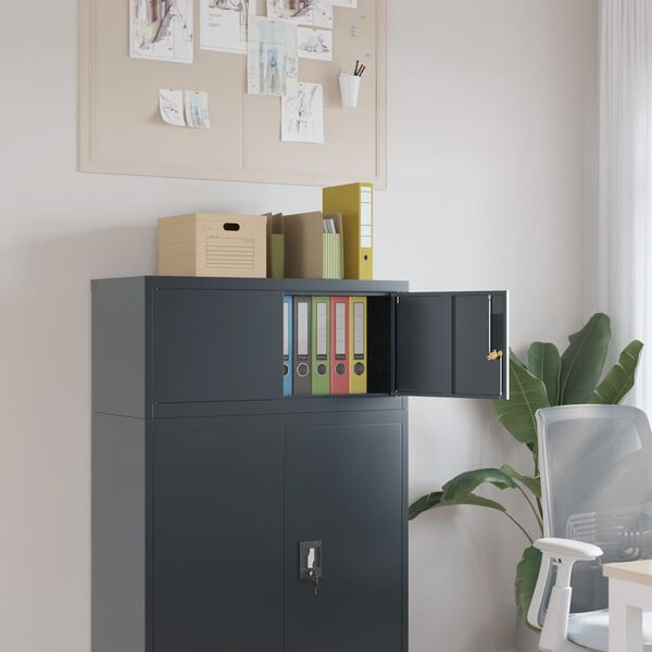 vidaXL File Cabinet Anthracite 90x40x40 cm Steel