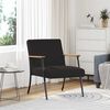 vidaXL Armchair Black 59 x 75 x 78 cm Curly Wool-like Fabric